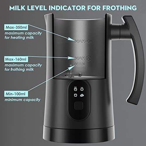4-in-1 Electric Milk Frother and Steamer - 11.8oz