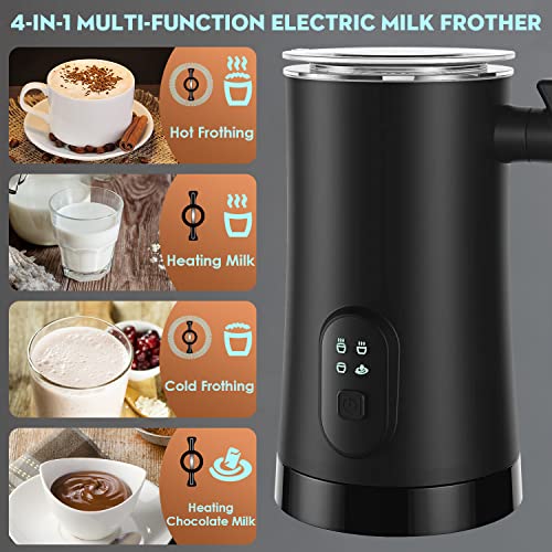 4-in-1 Electric Milk Frother and Steamer - 11.8oz