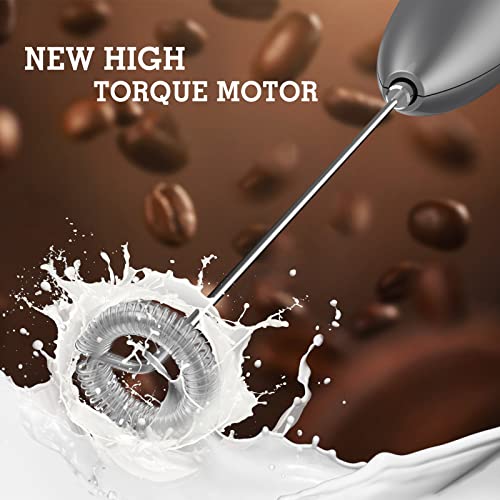 Handheld Electric Milk Frother Foam Maker Stainless Steel