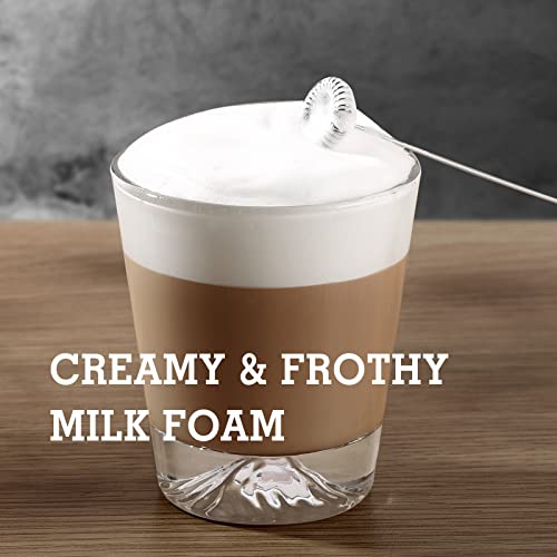Handheld Electric Milk Frother Foam Maker Stainless Steel