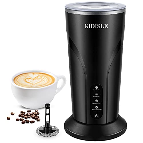 KIDISLE 4-in-1 Electric Milk Frother and Steamer