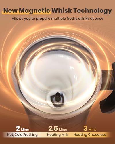 Latumab Electric Milk Frother, 4-in-1 Foam Maker