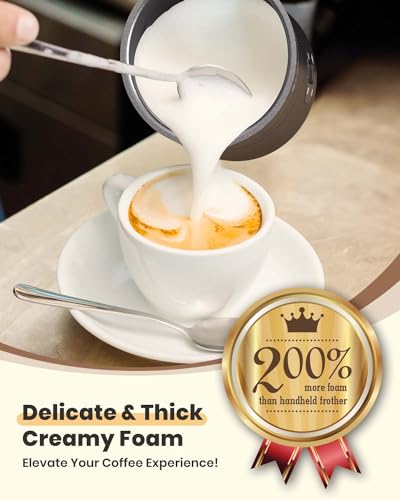 Latumab Electric Milk Frother, 4-in-1 Foam Maker
