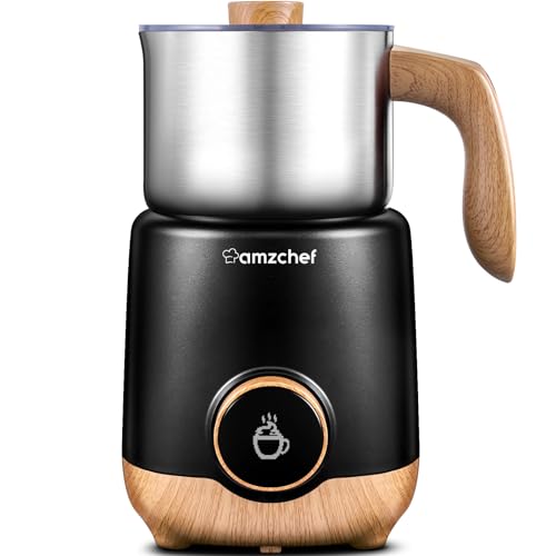 AMZCHEF 8-IN-1 Milk Frother and Steamer, 550W