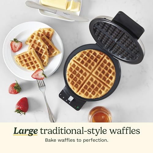 Cuisinart Round Classic Waffle Maker, Brushed Stainless Silver
