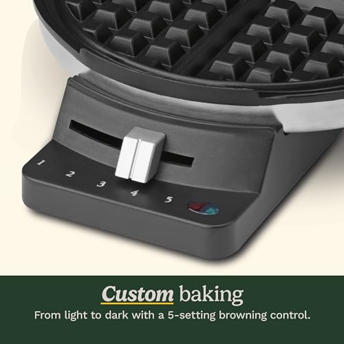 Cuisinart Round Classic Waffle Maker, Brushed Stainless Silver