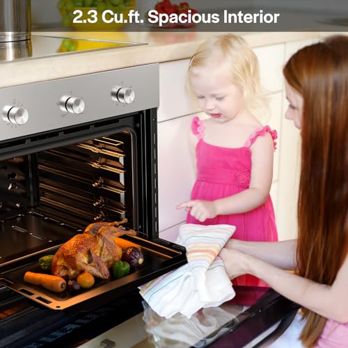 Empava 24" Gas Wall Oven with Rotisserie Function