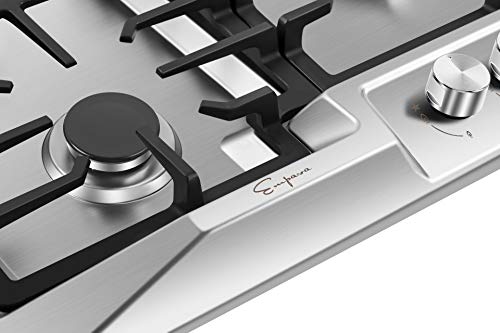 Empava 36" Stainless Steel Gas Cooktop with 5 Burners