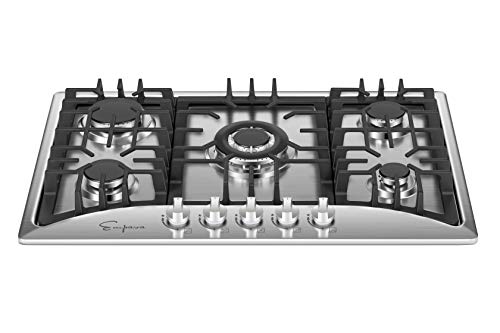 Empava 30'' Gas Cooktop with 5 Italy SABAF Burners