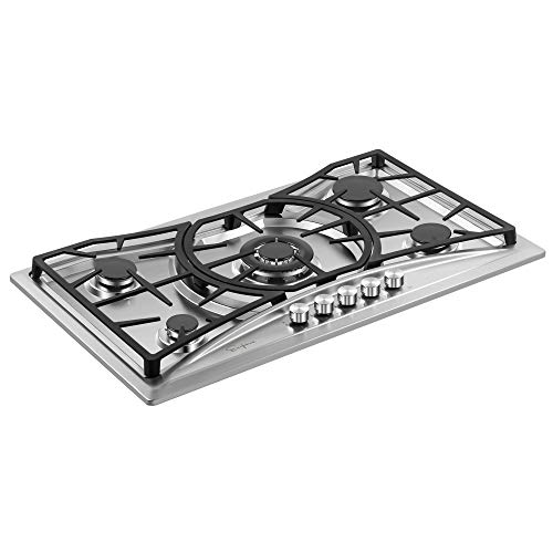 Empava 36" Gas Stove Cooktop with 5 Sealed Burners