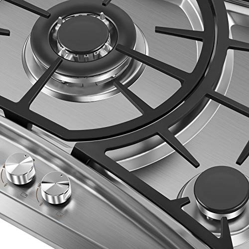 Empava 36" Gas Stove Cooktop with 5 Sealed Burners