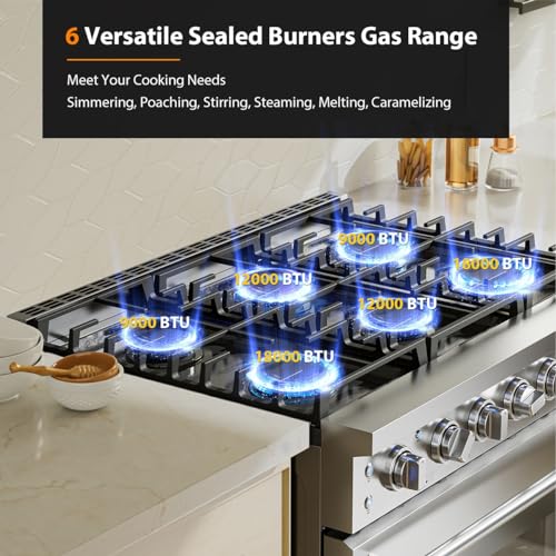Empava 36" Gas Range with Convection Oven