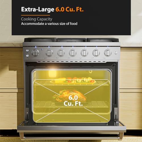 Empava 36" Gas Range with Convection Oven
