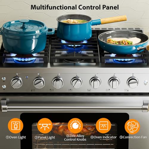 Empava 36" Gas Range with Convection Oven