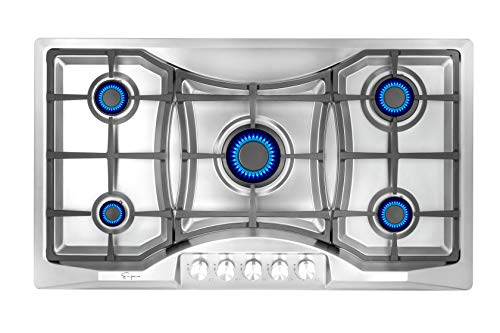 Empava 36 Gas Cooktop with 5 Italy Sabaf
