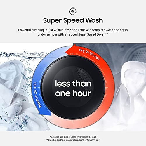 Samsung Smart Dial Front Load Washer, Dual Load Capacity