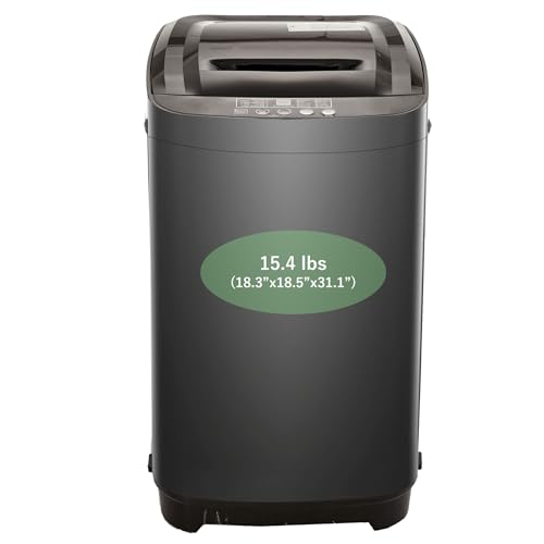 Portable Washing Machine - 15.4lbs Capacity, Smart Programs, Energy Efficient