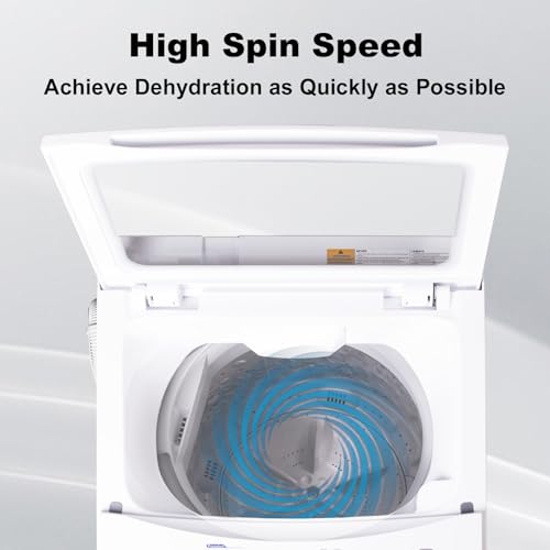 Techomey Portable 1.7 Cu.Ft. Washing Machine White