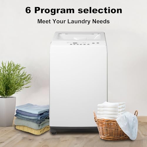 Techomey Portable 1.7 Cu.Ft. Washing Machine White
