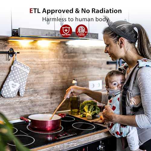 Gasland 36" Electric Cooktop with 5 Burners, ETL & FCC Certified