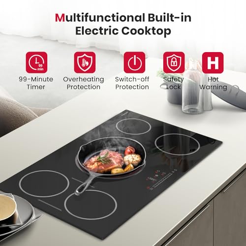 Gasland 36" Electric Cooktop with 5 Burners, ETL & FCC Certified