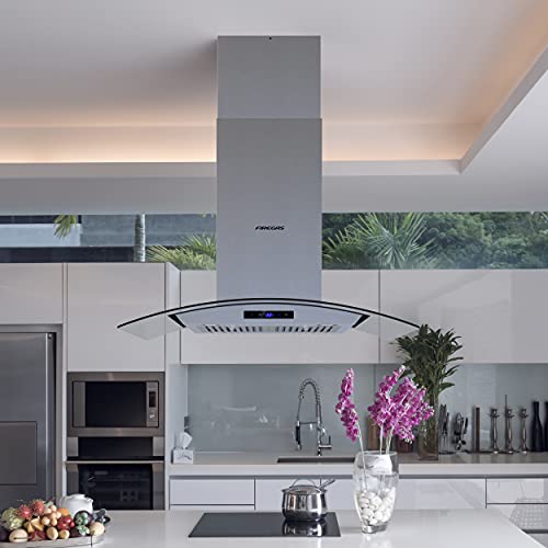 36 inch FIREGAS Island Range Hood - Stainless Steel