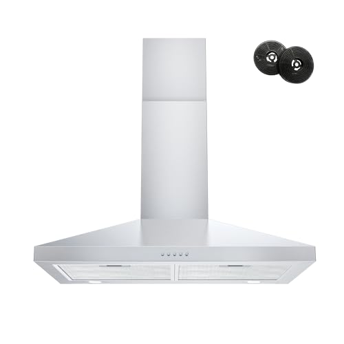 30" Stainless Steel Range Hood with 3-Speed Fan