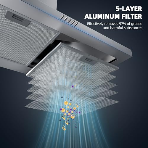 30" Stainless Steel Range Hood with 3-Speed Fan