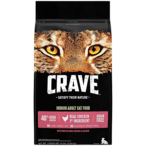 CRAVE Indoor High-Protein Natural Cat Food, 10 lb