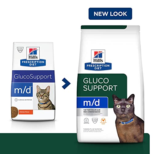 Hill's m/d GlucoSupport Chicken Dry Cat Food, 8.5 lb
