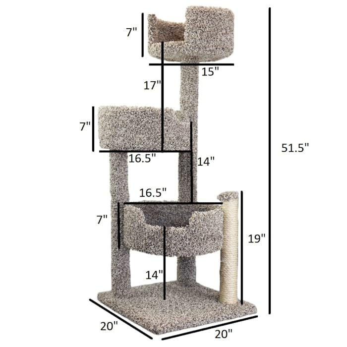 New Cat Condos Deluxe Cat Tree