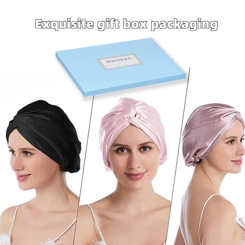 Netcken Silk Satin Hair Bonnet for Women