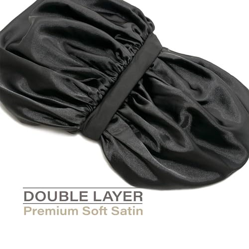 Adjustable Satin Lined Silk Bonnet for Hair Protection