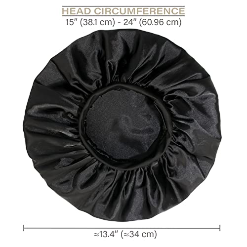 Adjustable Satin Lined Silk Bonnet for Hair Protection