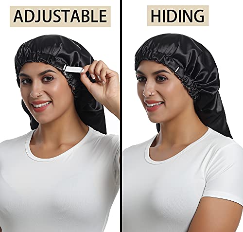 SAYMRE Satin Sleep Cap for Braids and Curls