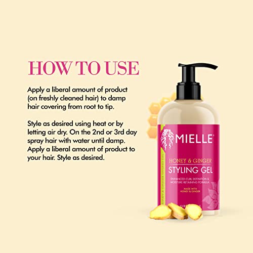 Mielle Organics Honey & Ginger Curl Defining Gel, 13 oz