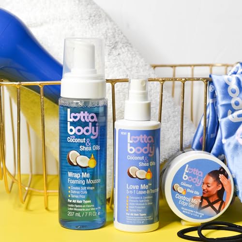 Lottabody Coconut Oil Shea Foaming Curl Mousse, 7oz