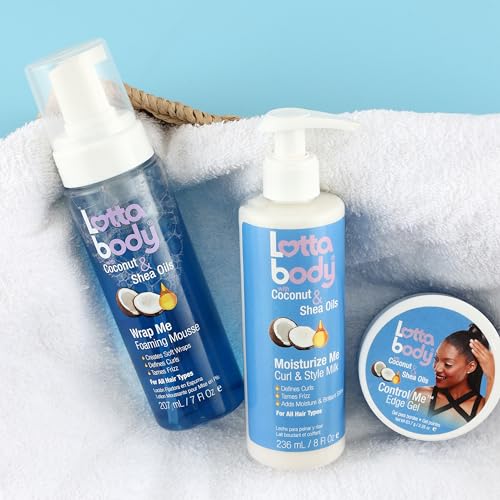 Lottabody Coconut Oil Shea Foaming Curl Mousse, 7oz