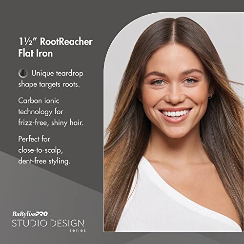 BaBylissPRO 1.5" Rootreacher Flat Iron Hair Straightener