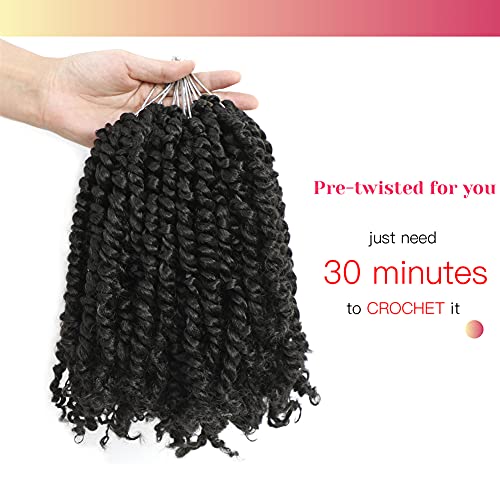 BOHOBABE Pre-looped Passion Twist Hair - 10in, 8 Packs