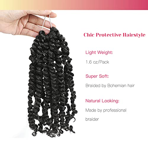 BOHOBABE Pre-looped Passion Twist Hair - 10in, 8 Packs