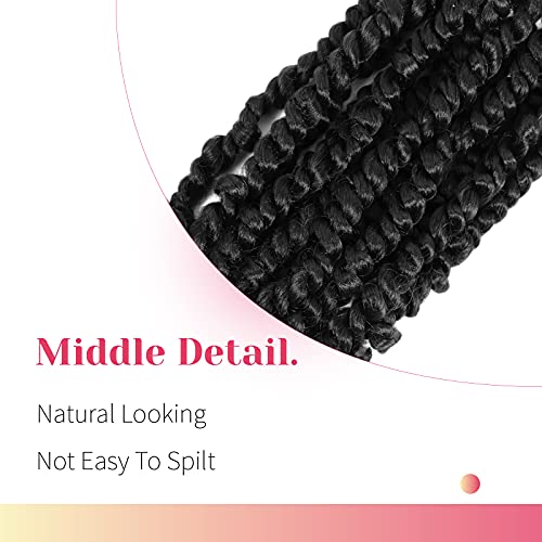 BOHOBABE Pre-looped Passion Twist Hair - 10in, 8 Packs