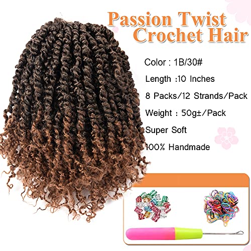 10 Inch Pre-twisted Passion Twist Crochet Hair Set