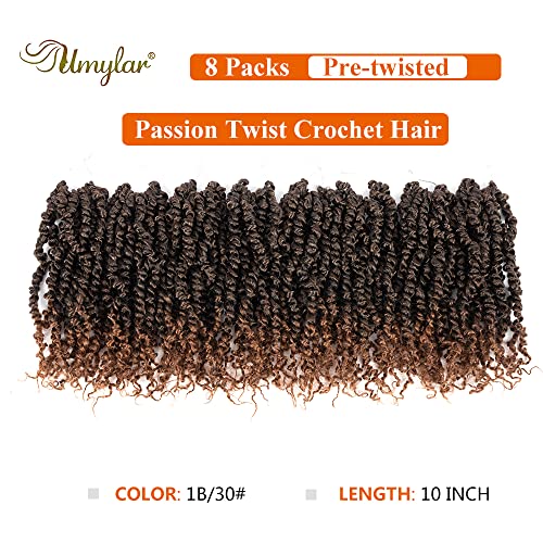 10 Inch Pre-twisted Passion Twist Crochet Hair Set