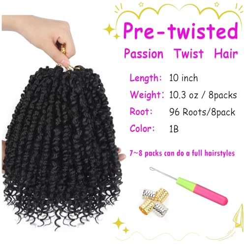 Bileaf 8 Pack Pre-twisted Short Bohemian Crochet