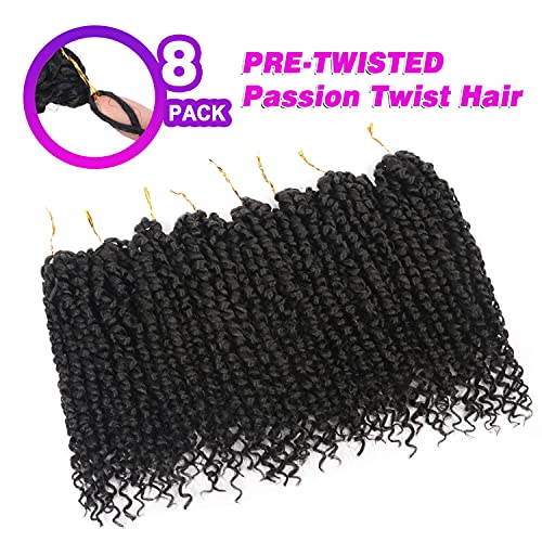 Bileaf 8 Pack Pre-twisted Short Bohemian Crochet