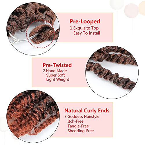 Fulcrum Pre-Looped Passion Twist Crochet Hair Packs