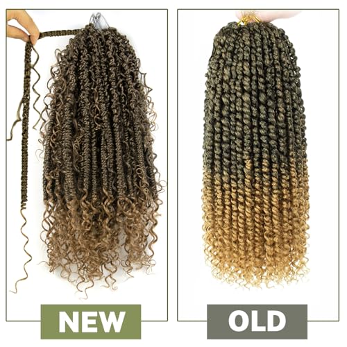 8 Pack Qingchuang Passion Twist Crochet Hair