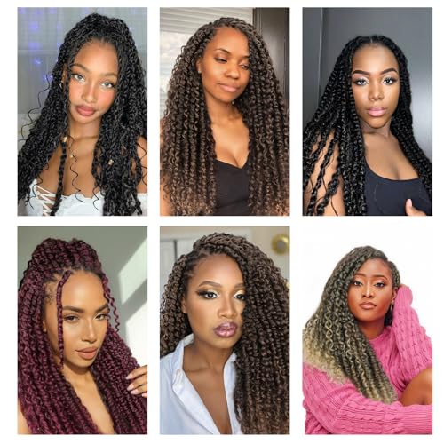 8 Pack Qingchuang Passion Twist Crochet Hair