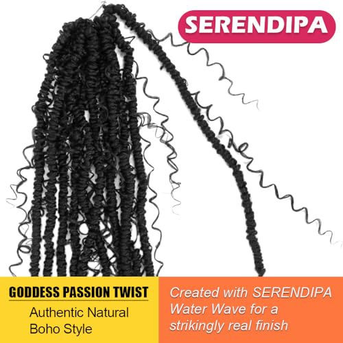 SERENDIPA Goddess Passion Twist Hair 10 Inch (1B)